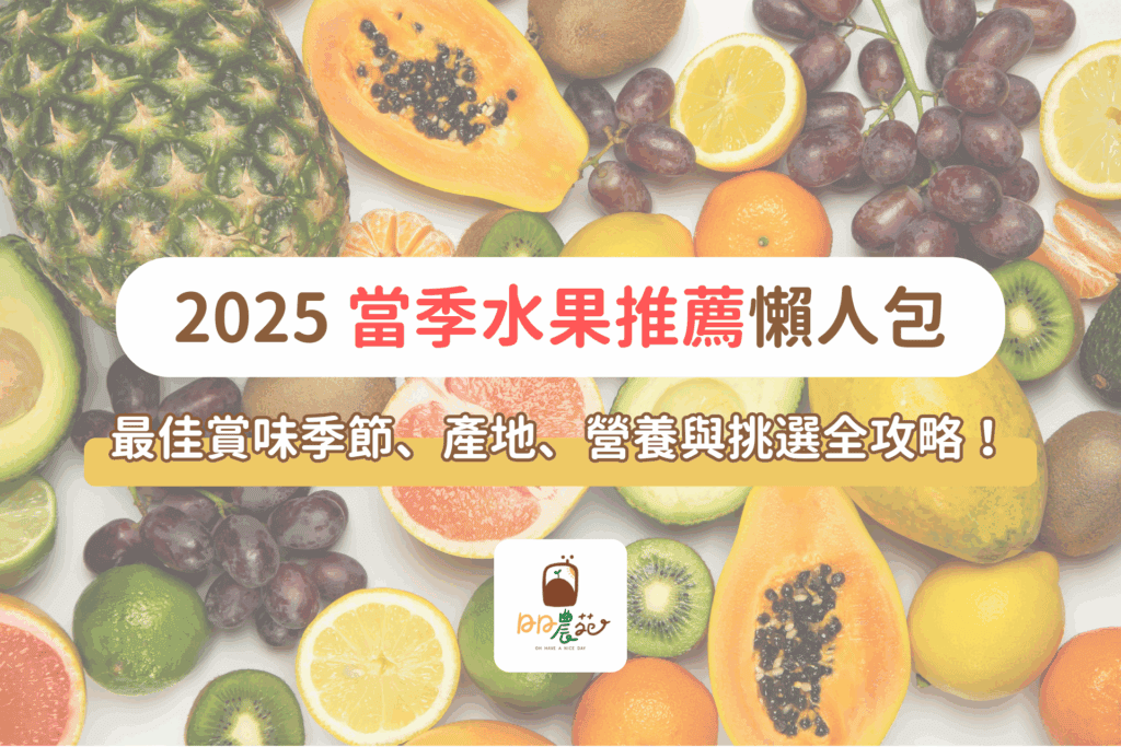 2025 當季水果推薦懶人包|最佳賞味季節、產地、營養與挑選全攻略!